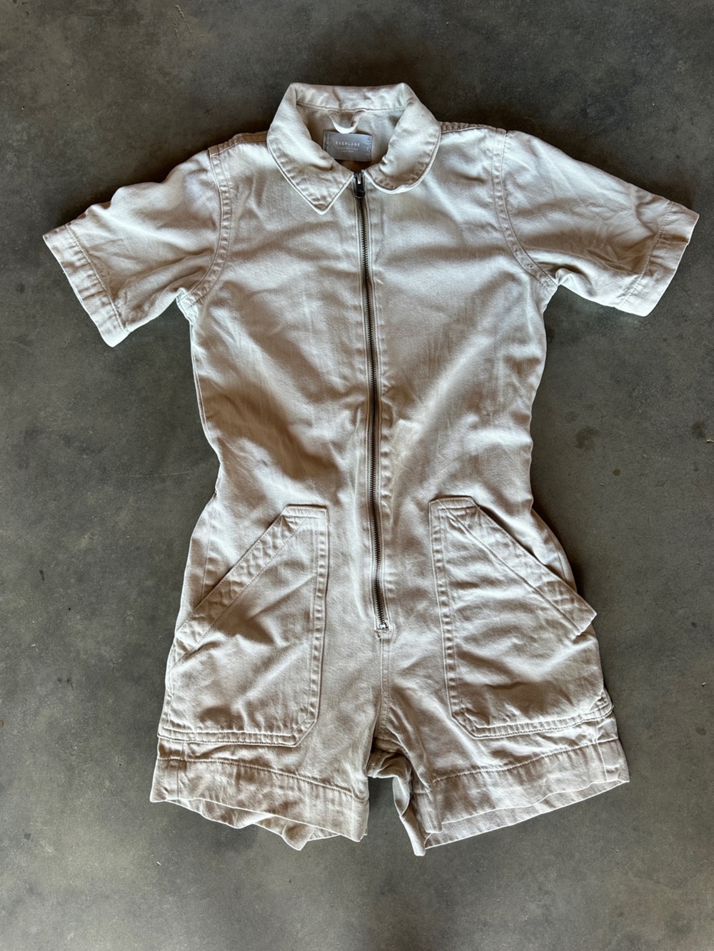 EVERLANE Denim Short Coverall
